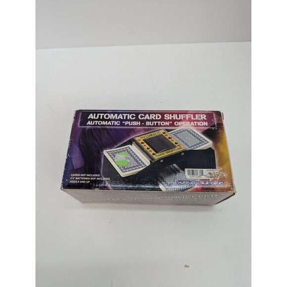 Automatic Card Shuffler Automatic Push Button Operation with Cards No Batteries - Picture 6 of 6